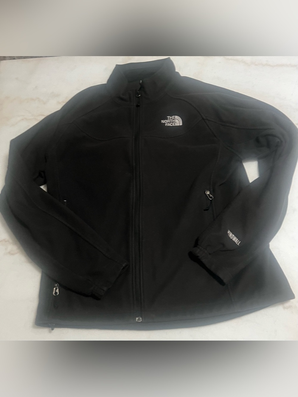 The North Face Windwall Black Fleece Full Zip Jacket Men’s Size XL